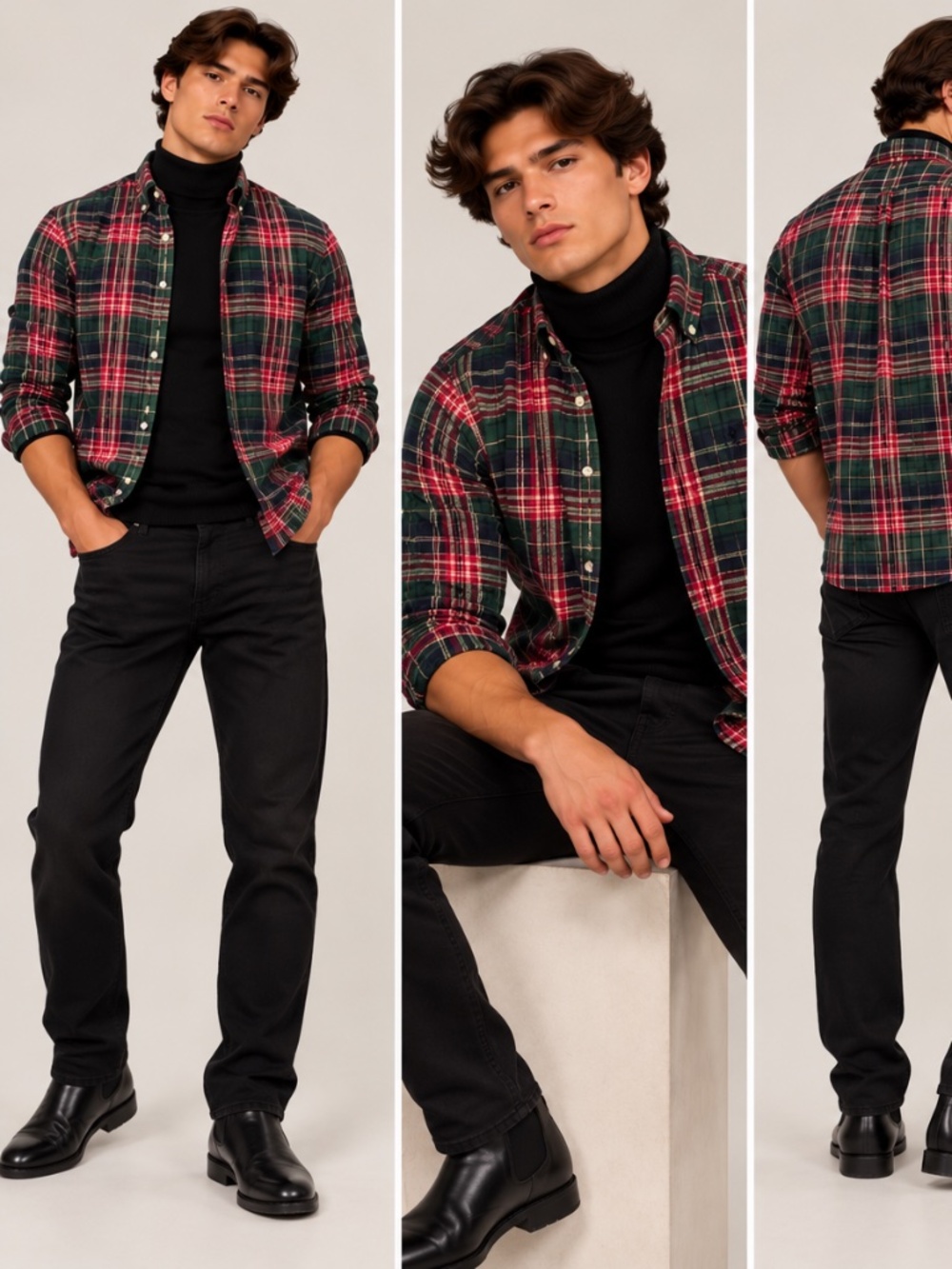 Elegant dress it up for the holiday Ralph Lauren Polo plaid holiday special